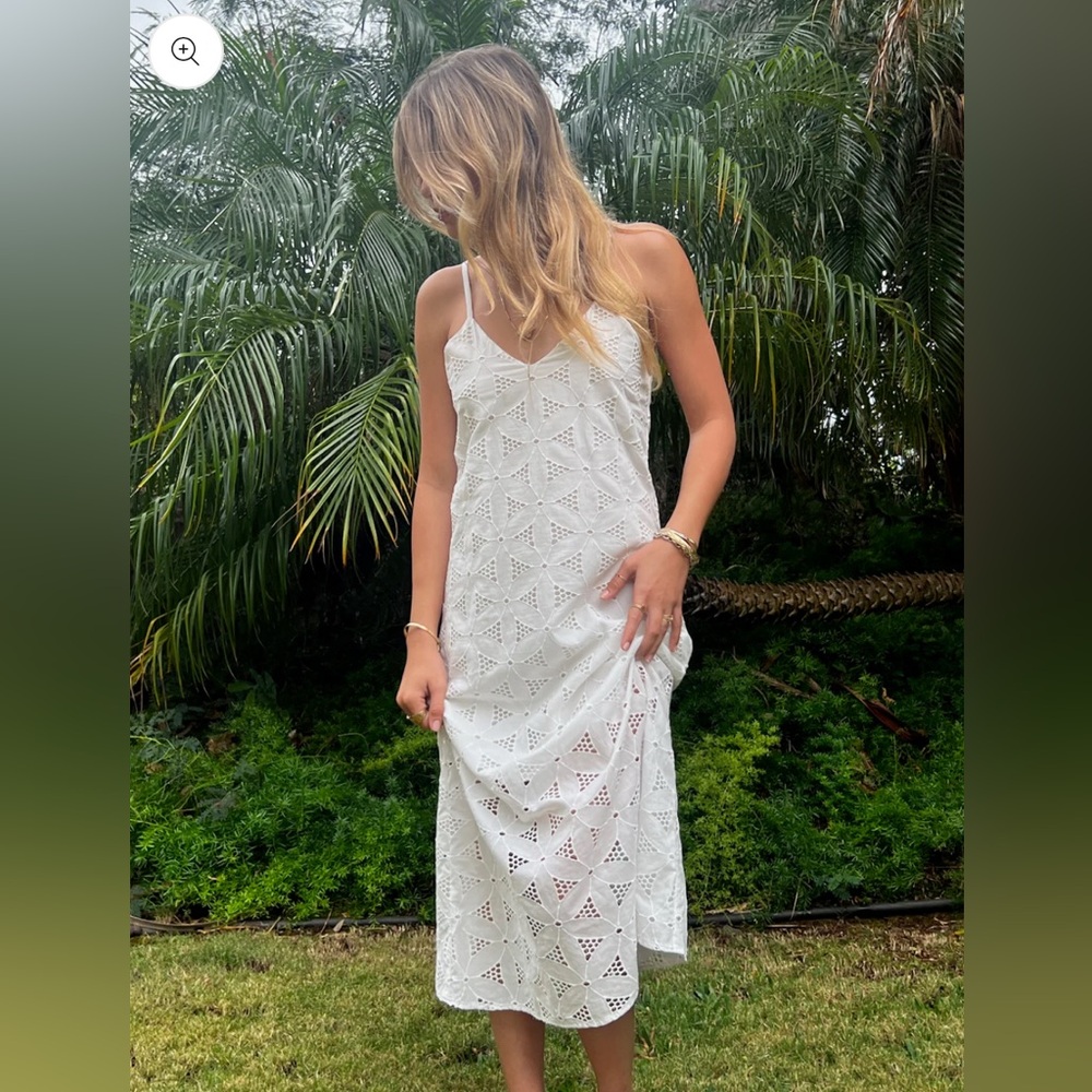 Kia Moore Steph Dress Spring White XXS EUC